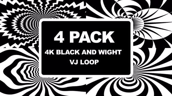 Black And White VJ Loops Pack