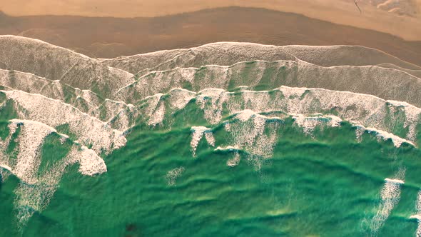 Aerial view of hidden beach at Alexandria Bay, Australia. alt