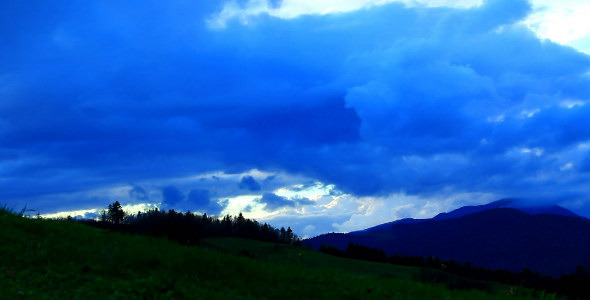 Dark Clouds Over the Mountains