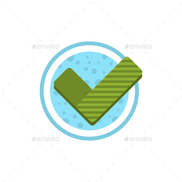 Check Mark Flat Icon - Abstract Icons