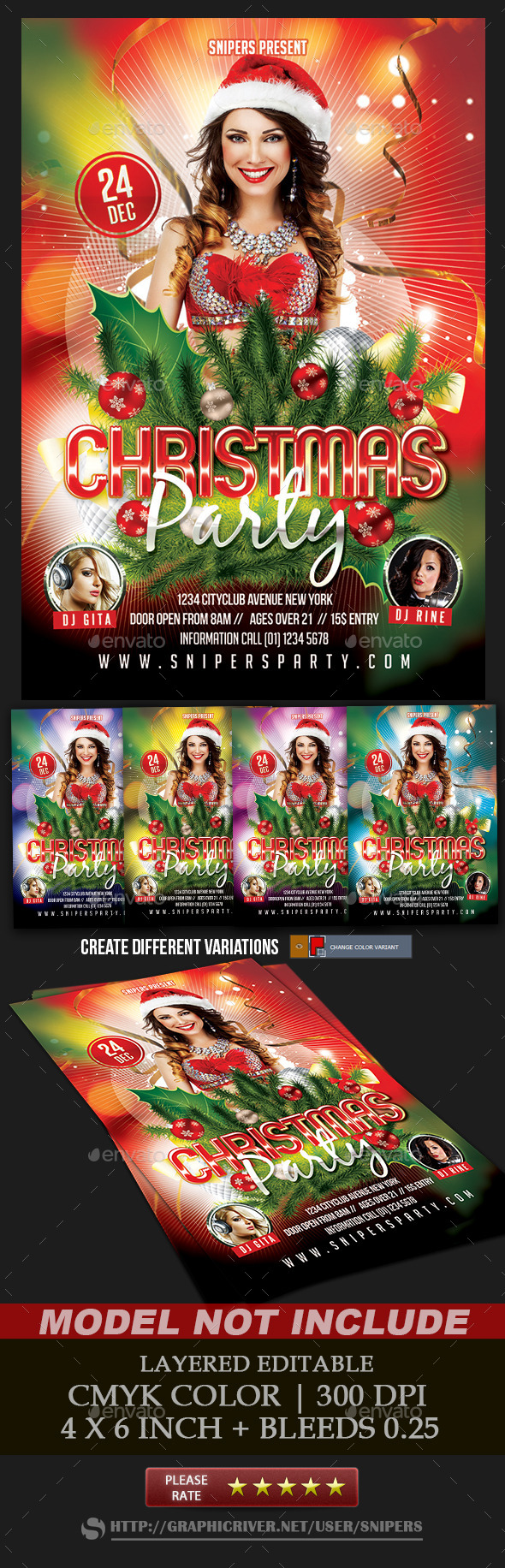 Christmas Party Flyer - Events Flyers