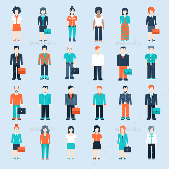 Business Men and Women - People Characters