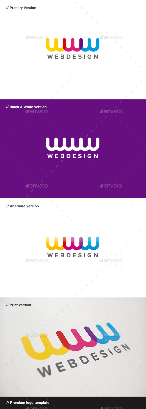 Web Design - Letter W Logo - Letters Logo Templates