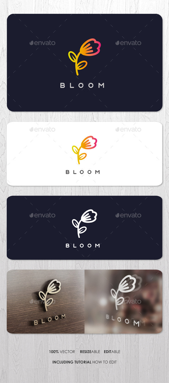 Bloom Logo - Nature Logo Templates