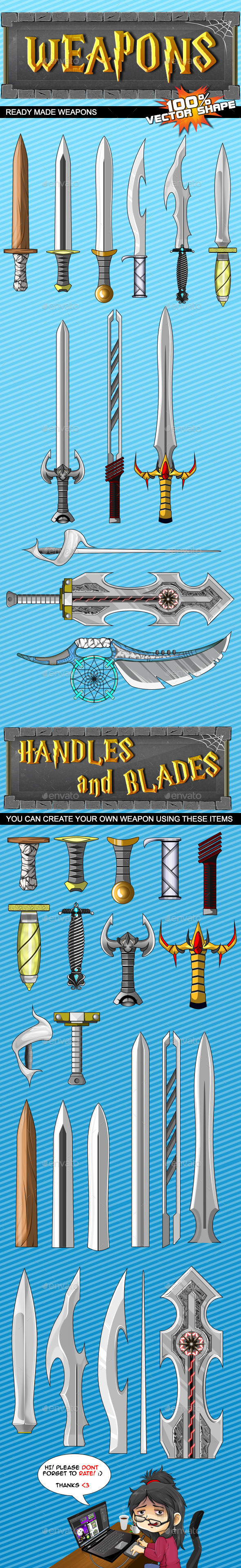 Game Weapons #1 - Miscellaneous Game Assets