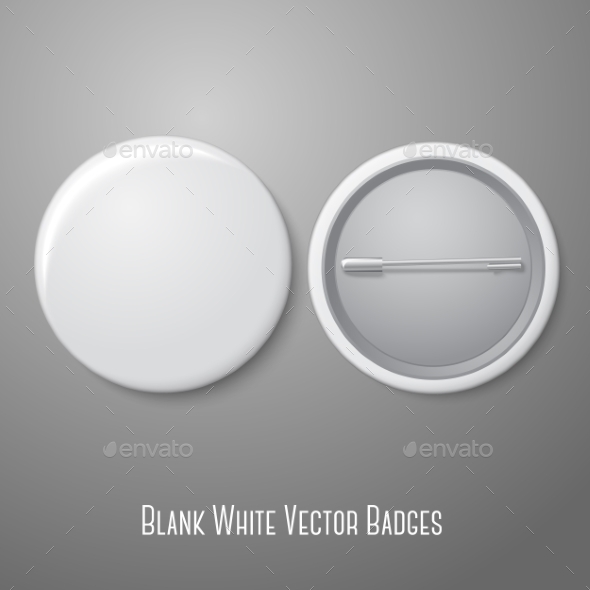 Blank Pin Badge - Man-made Objects Objects