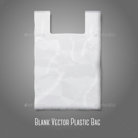 Blank Plastic Bag, Vectors GraphicRiver