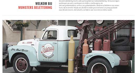 Enkele projecten Derks Webdesign