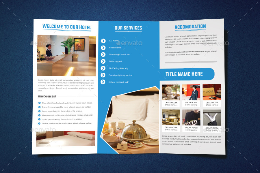 Hotel Tri Fold Brochure Design by graphicsdesignstudio 