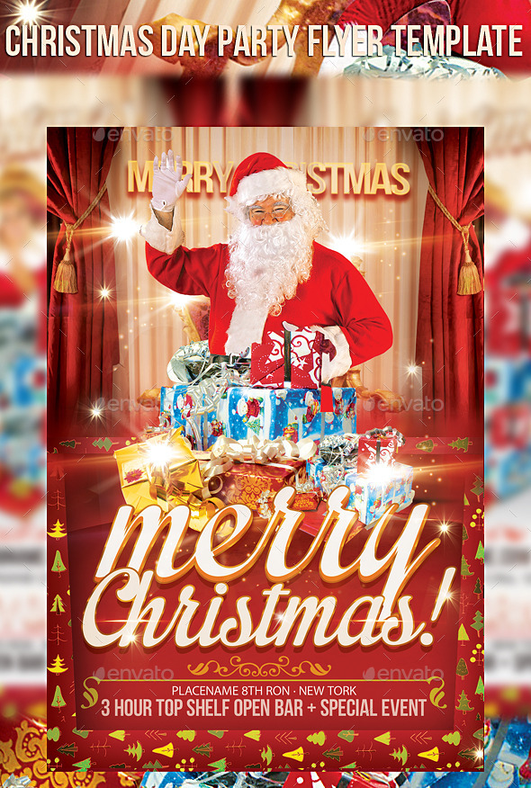 Christmas Day Party Flyer Template - Events Flyers