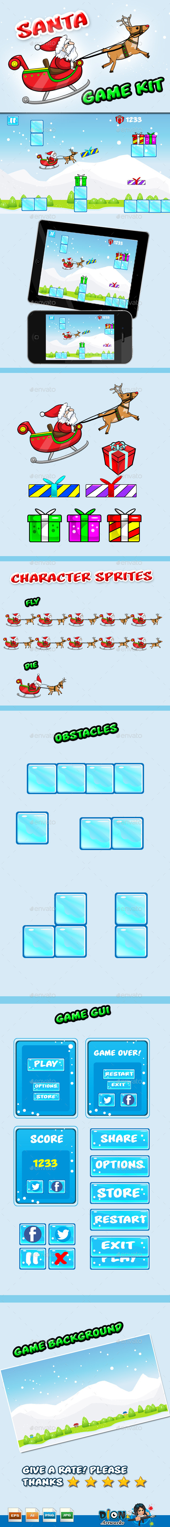 Santa Game Assets - Game Kits Game Assets