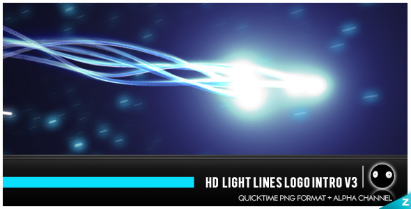 HD Light Lines Logo Intro V3