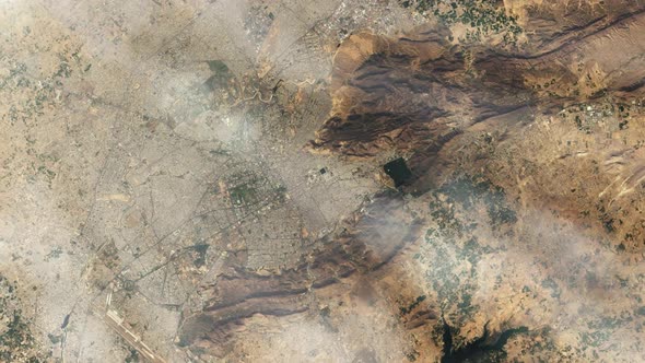 The city of Jaipur from Space. alt