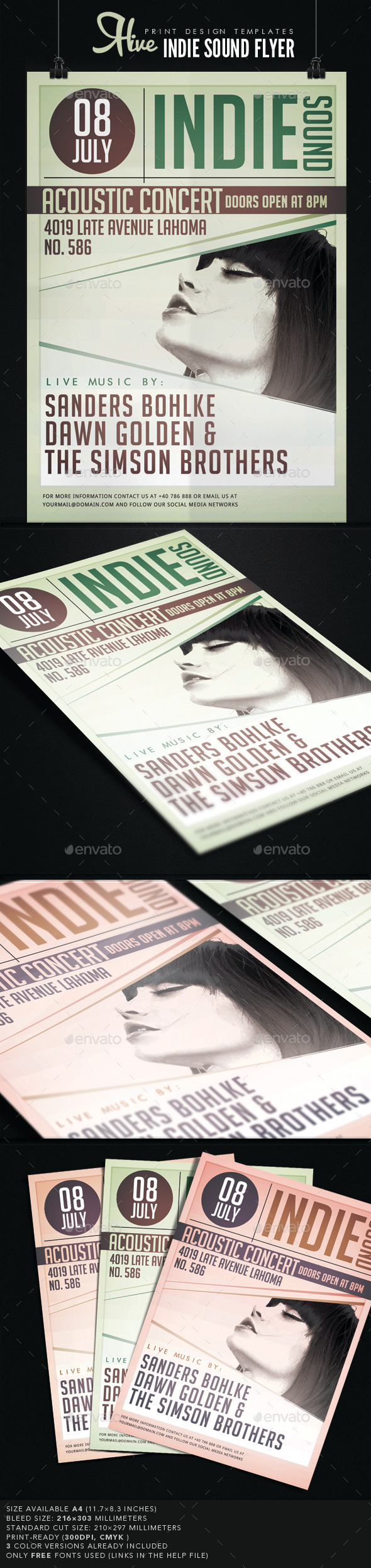 Indie Sound Flyer - Events Flyers