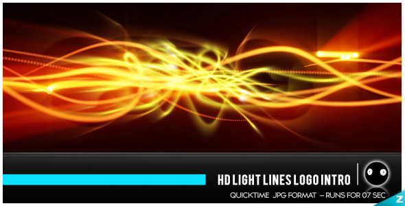 HD Light Lines Logo Intro