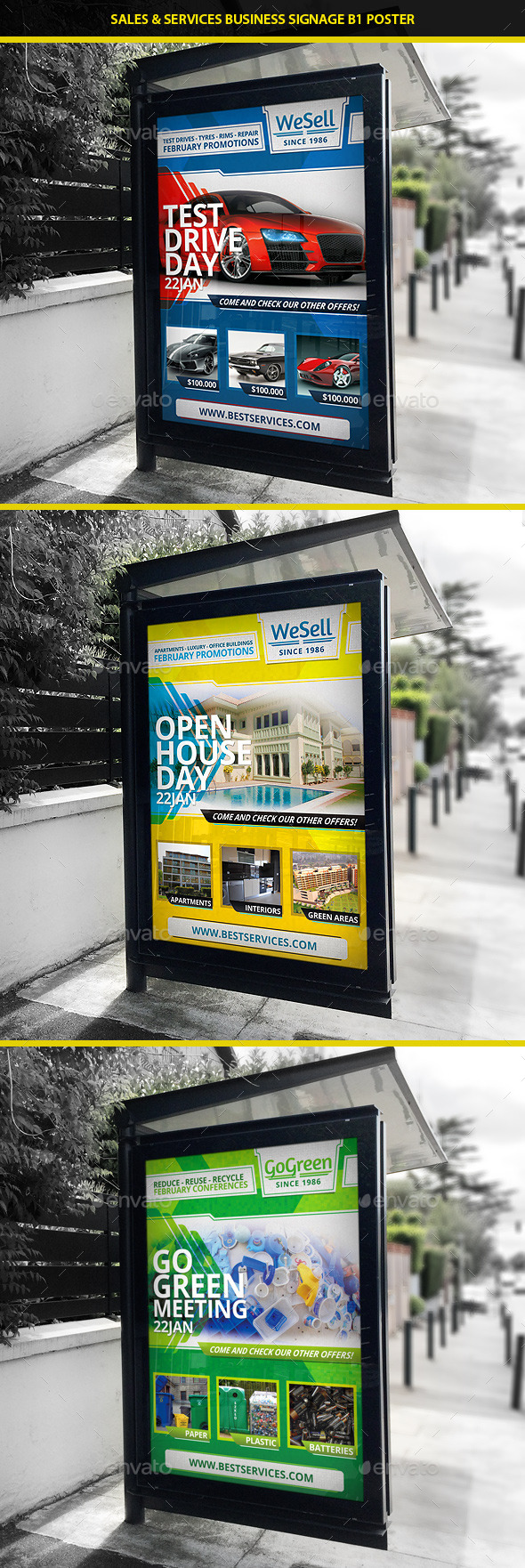 Sales & Services B1 Signage Poster - Signage Print Templates