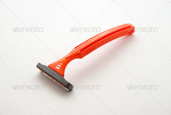 Orange razor - Stock Photo - Images