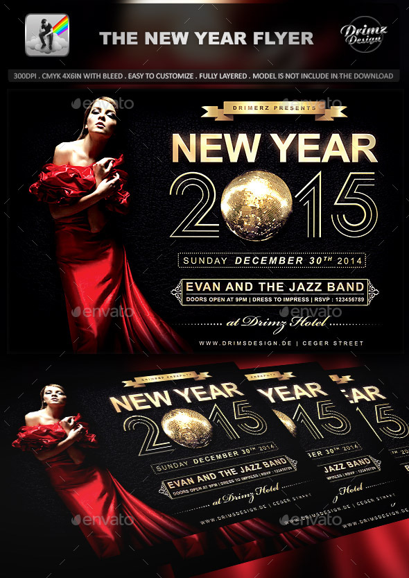 The New Year Flyer - Holidays Events