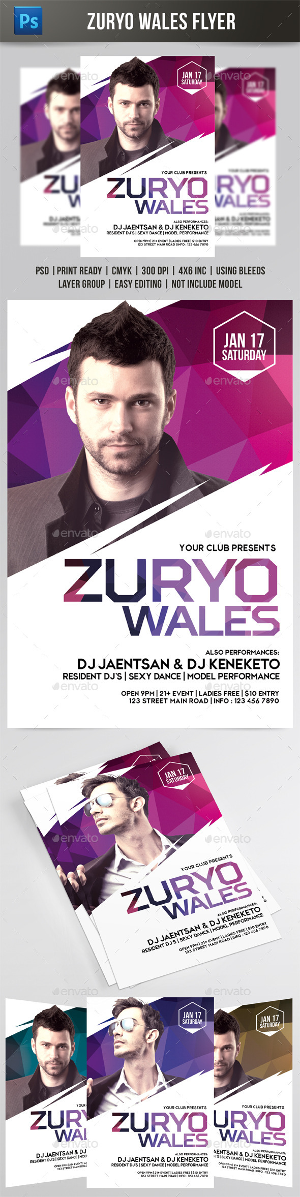 Zuryo Wales Flyer - Events Flyers
