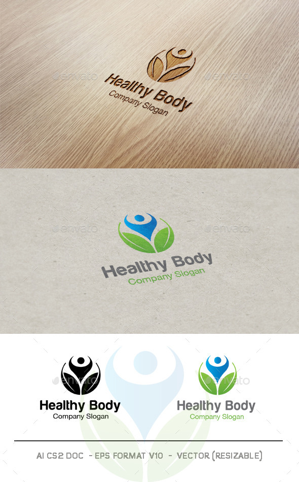 Healthy Body V2 Logo - Nature Logo Templates