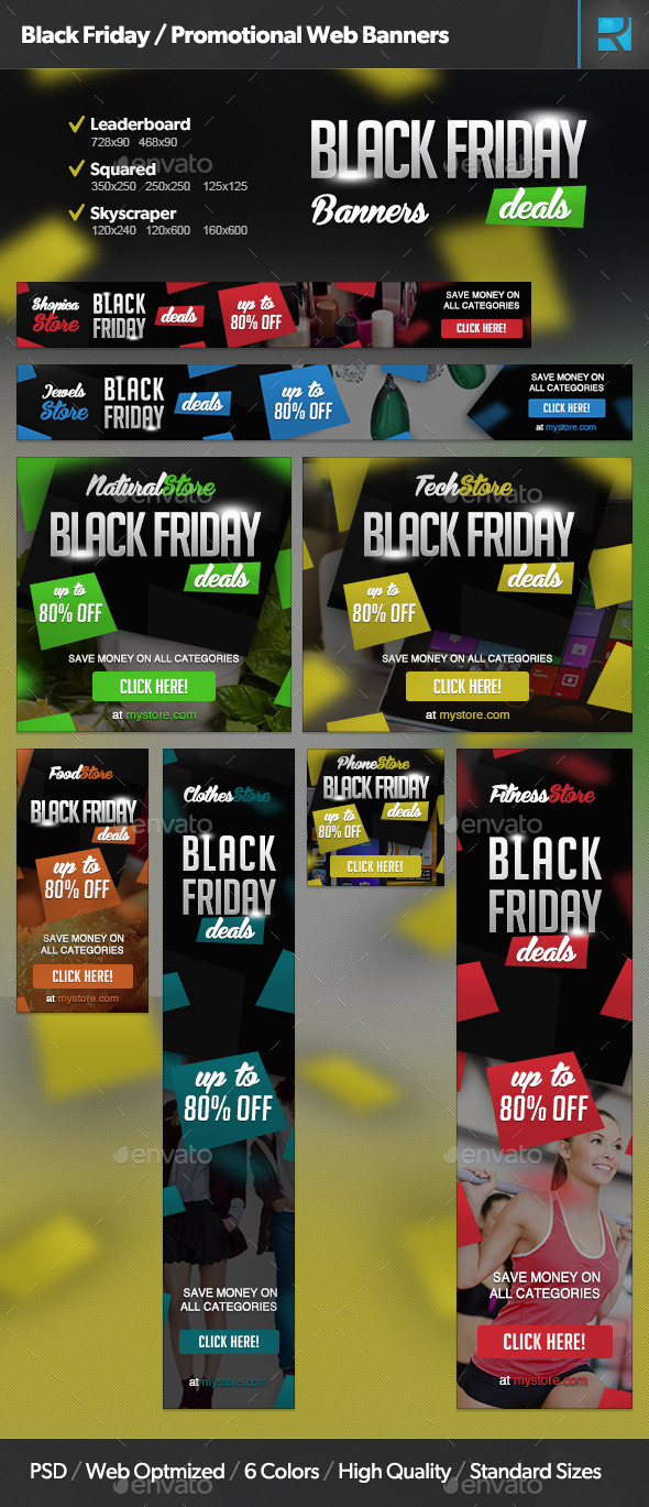 Black Friday / Promotional Web Banners