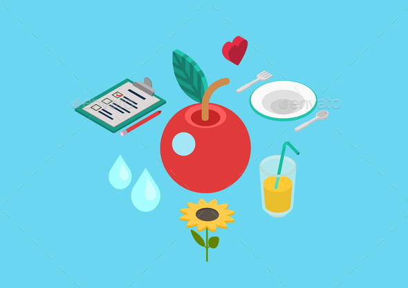 Nutrition Concept - Food Objects