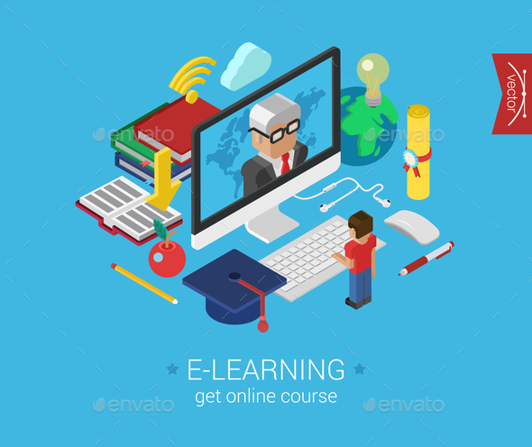 E-Learning Concept - Web Technology