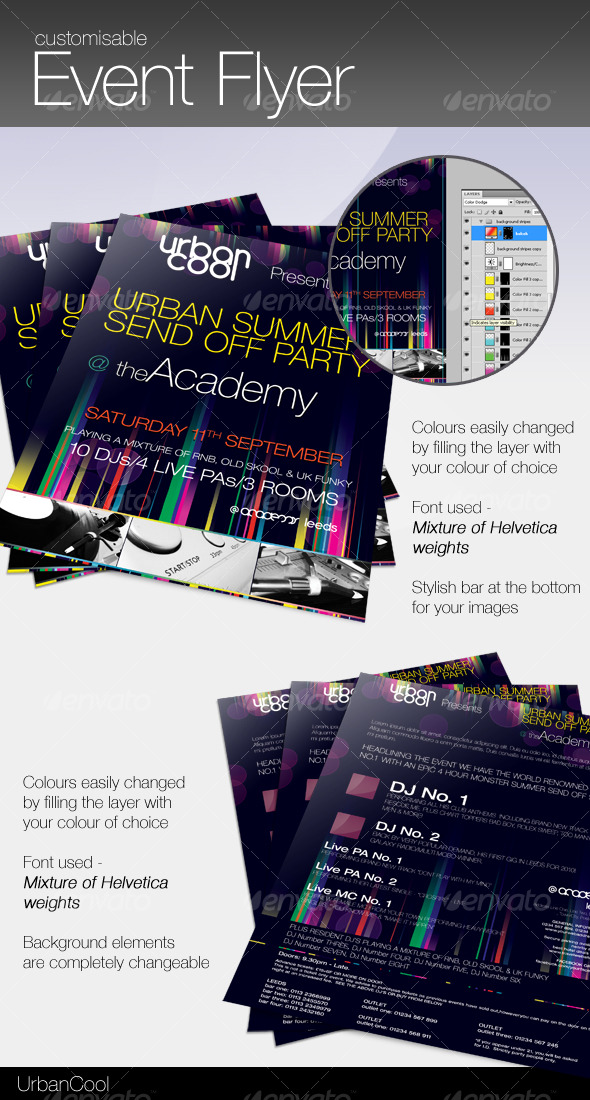 Customisable Event Flyer - Clubs & Parties Events