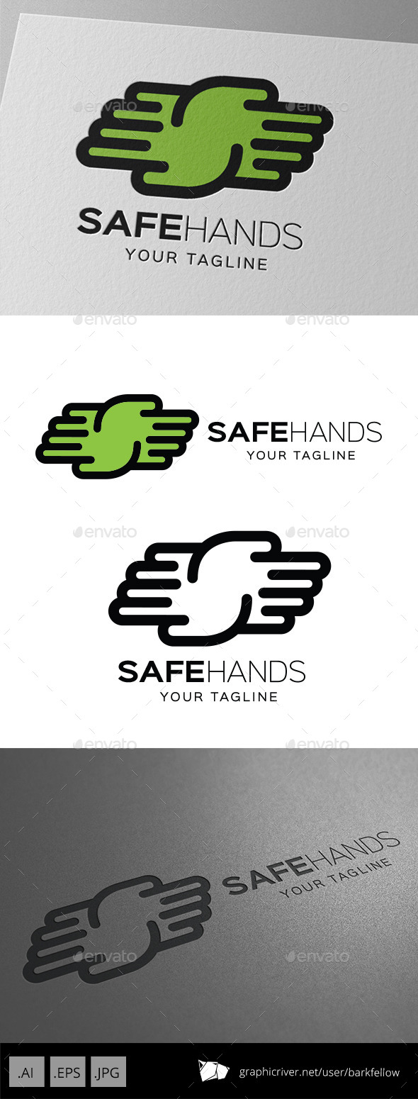 Safe Hands Letter S Logo - Symbols Logo Templates