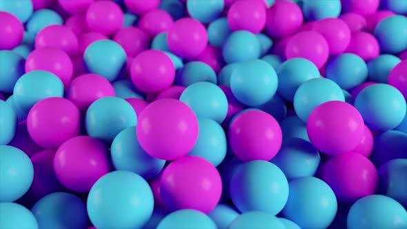 Pile of Blue and Purple Spheres by FlashMovie | VideoHive
