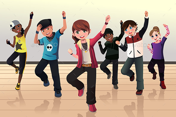 Kids in Hip Hop Dance Class - Sports/Activity Conceptual