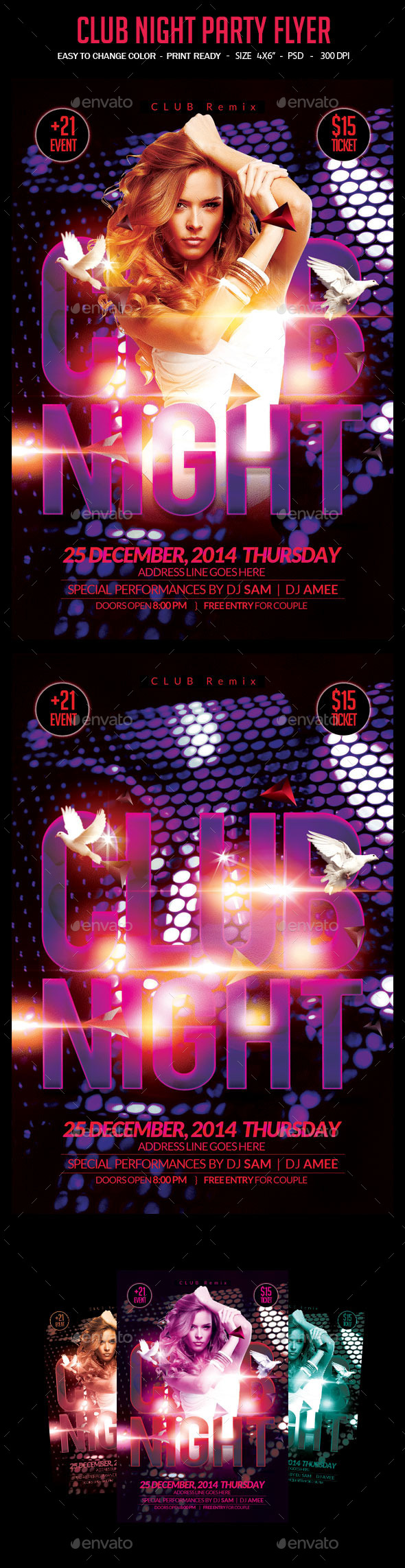 Club Night Party Flyer - Clubs & Parties Events