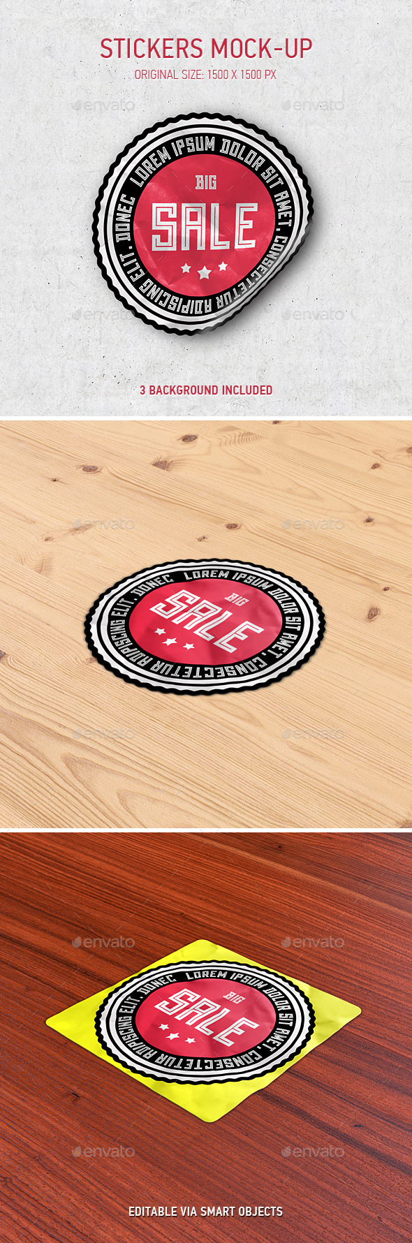 Stickers / Logo Mock-Up - Miscellaneous Print