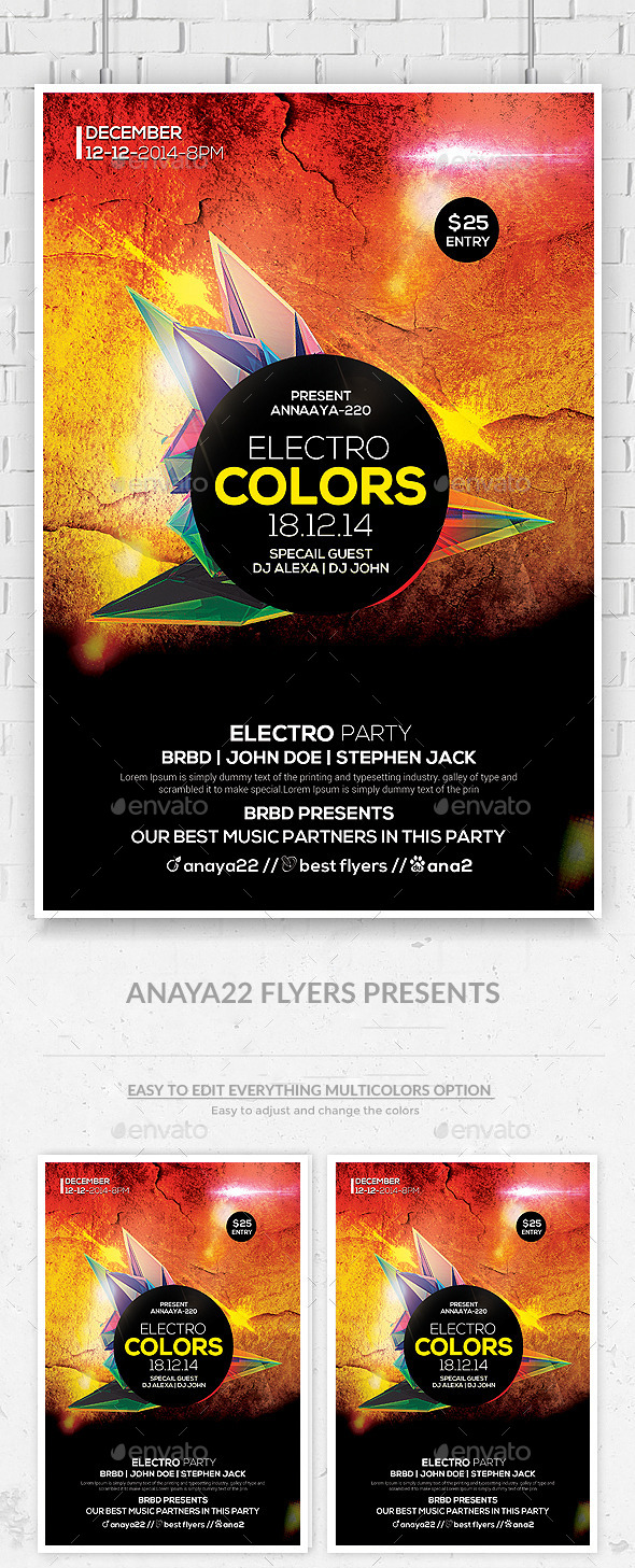 Futuristic Flyer Poster Templates - Clubs & Parties Events
