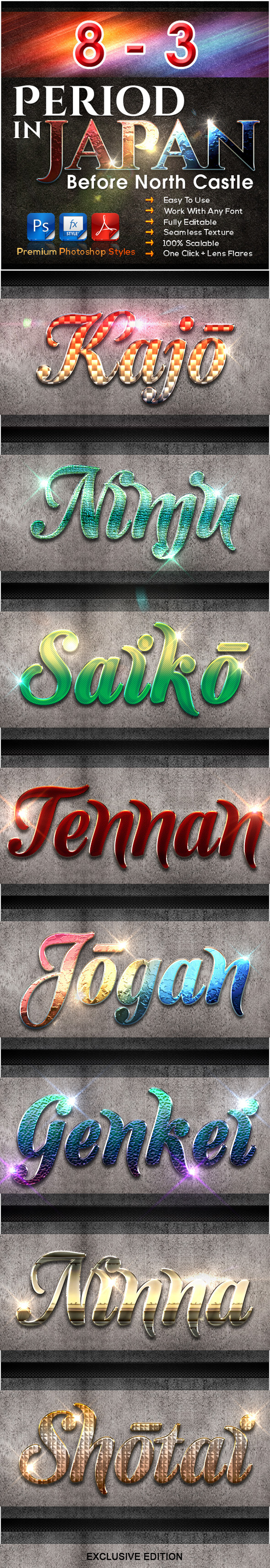 8 Before North Castle Vol.3 | Period in JAPAN - Text Effects Styles
