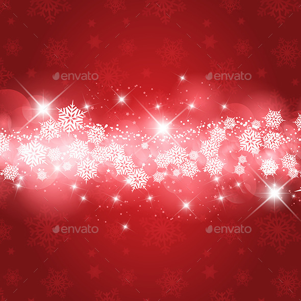 Christmas Snowflakes Background - Christmas Seasons/Holidays