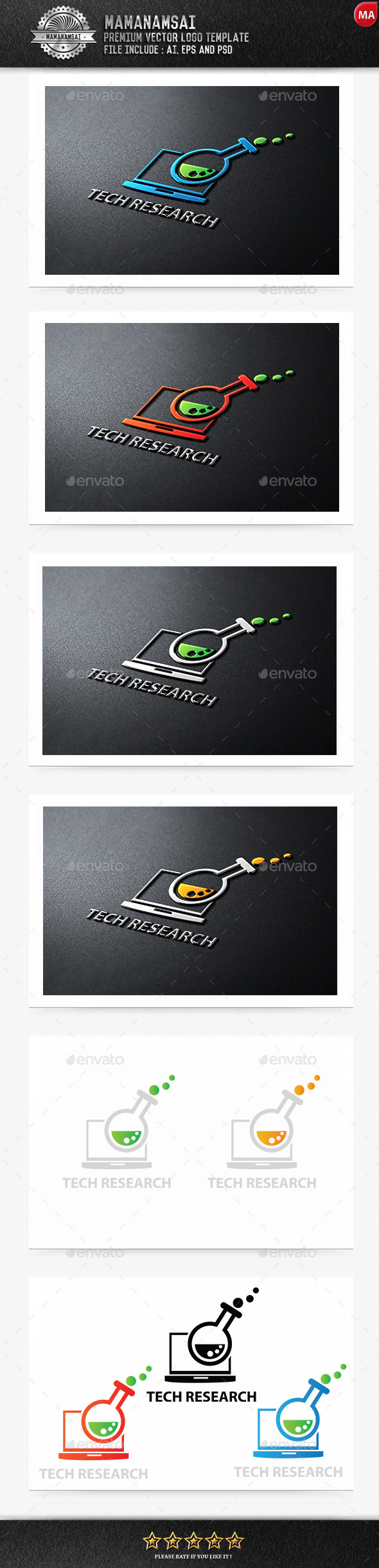 Tech Research Logo - Logo Templates