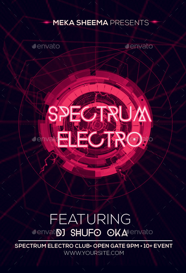 Spectrum Electro Flyer by ferlyn22 | GraphicRiver