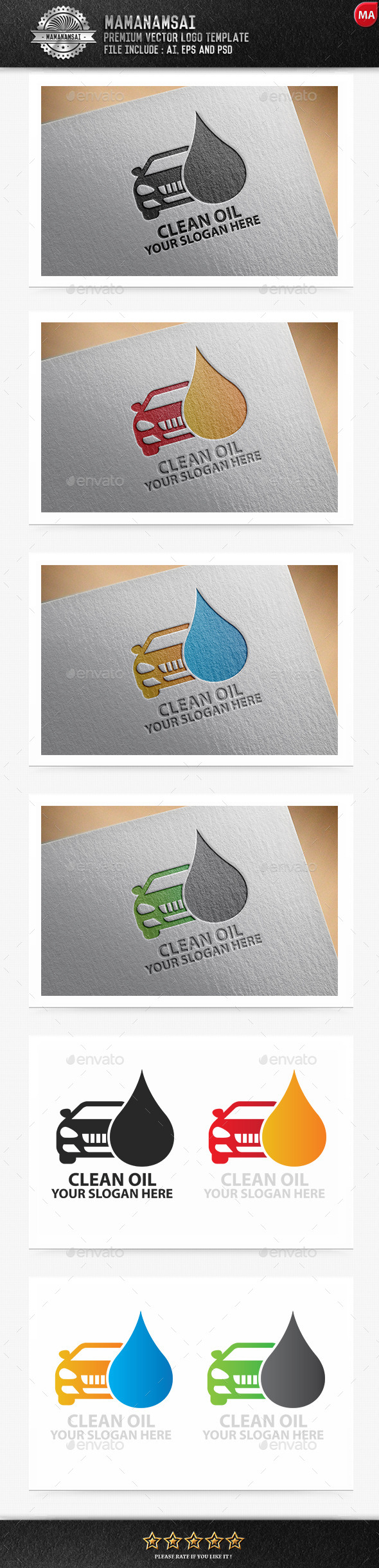 Clean Oil Logo - Logo Templates