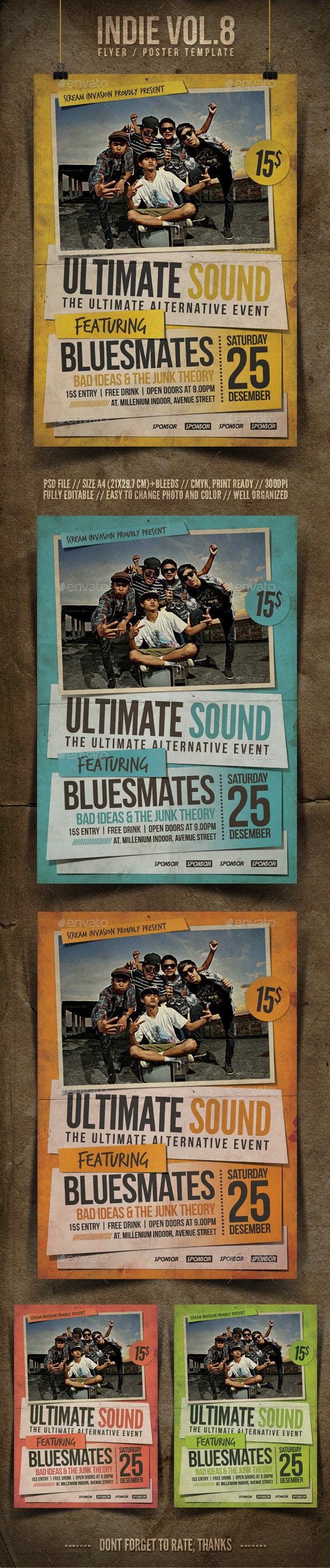 Indie Flyer Template Vol.8 - Concerts Events