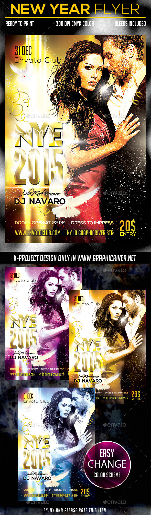 New Year Party Flyer - Clubs & Parties Events