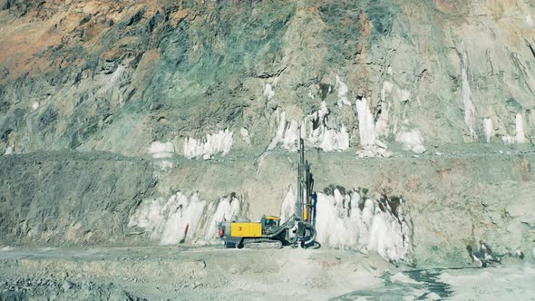 Industrial Bore is Drilling Walls of the Copper Mine alt