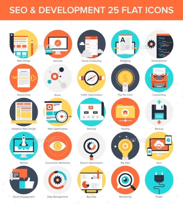 SEO and Development - Technology Icons
