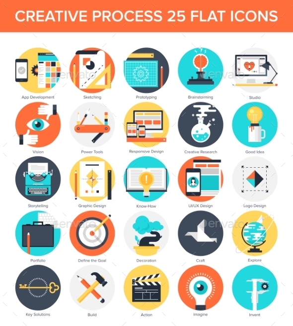 Creative Process - Technology Icons