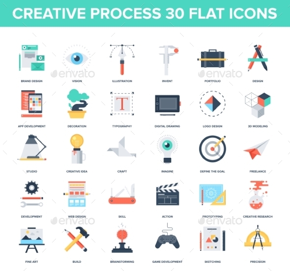 Creative Process - Technology Icons