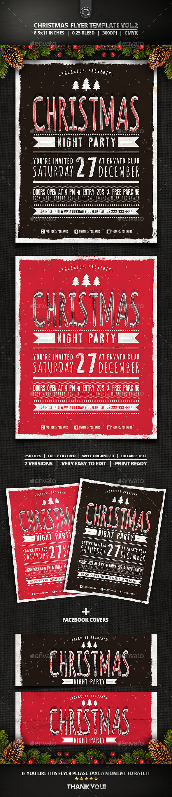 Christmas Flyer Template Vol.2 - Holidays Events