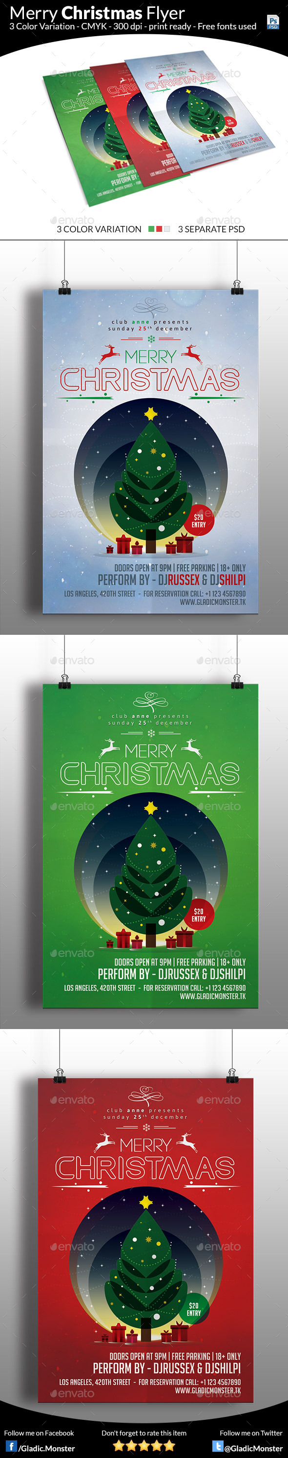 Minimal Christmas Flyer - Events Flyers