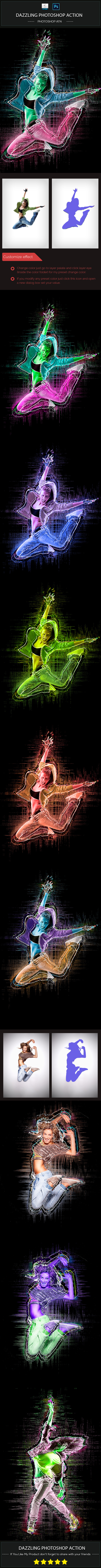 Dazzling PhotoShop Action - Photo Effects Actions