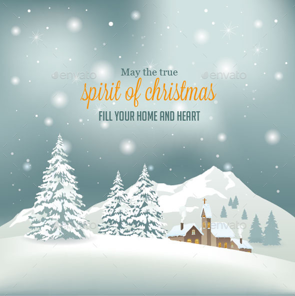 Retro Christmas Background - Christmas Seasons/Holidays