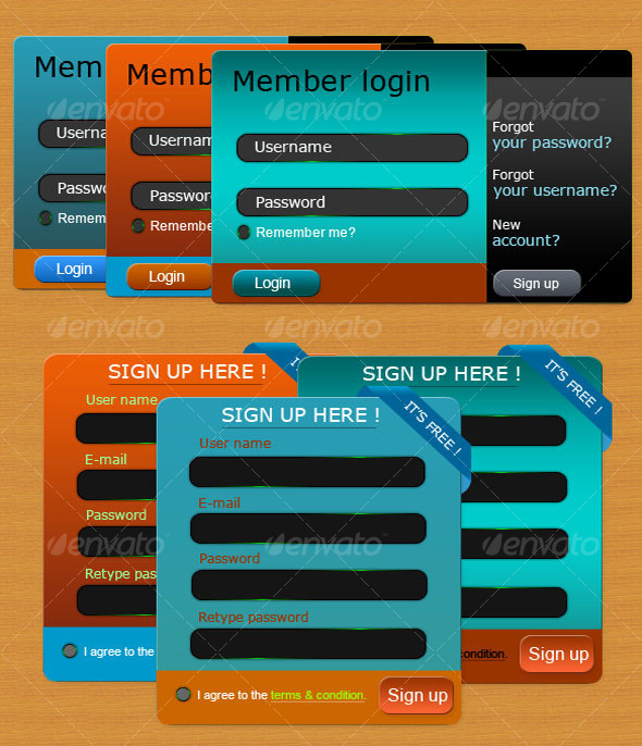 Modern Login & Signup form - Forms Web Elements